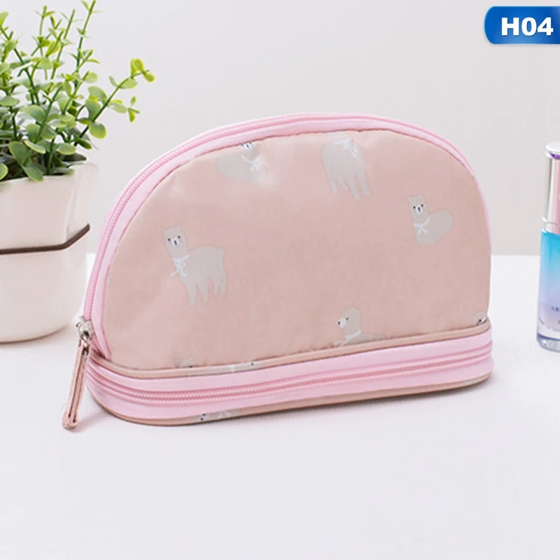 Fashion Travel 7 Style Cosmetic Bag Portable Large Capacity Double-layer Printed Makeup Storage Bag Clutch Drop Shipping Fashion Travel 7 Style Cosmetic Bag Portable Large Capacity Double-layer Printed Makeup Storage Bag Clutch Drop Shipping