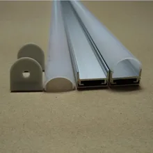 Светодиодные профили для гибкой светодиодной ленты проектное освещение бар с крышкой и торцевыми колпачками 2 м/шт. 300 м/лот