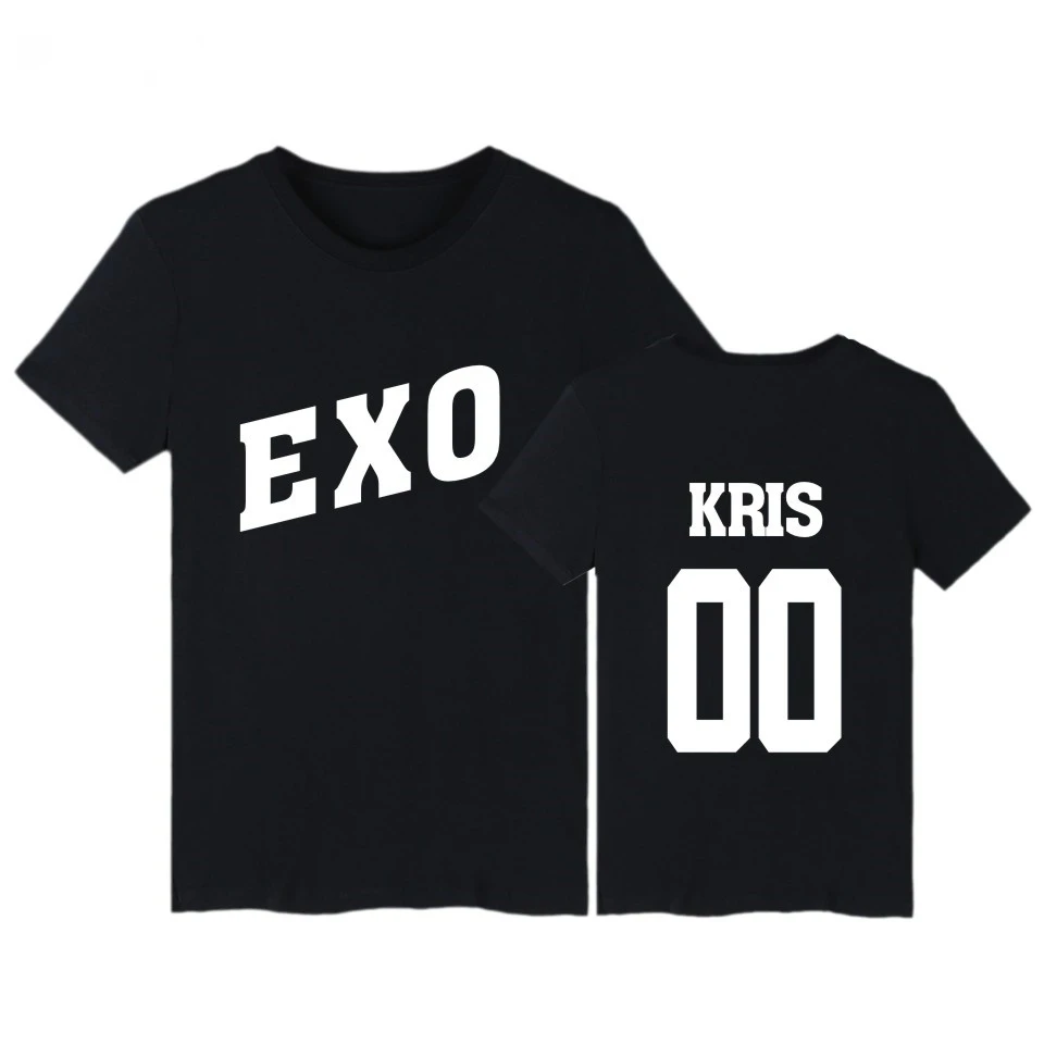 Женская Футболка Kpop EXO Kay Sehun Xiumin Baekhyun Terra Sticker модная футболка женская футболки