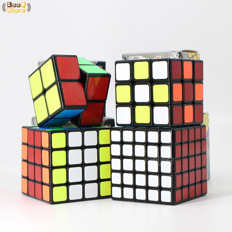 Shengshou ledgen 2x2/oneplus 3/OnePlus x 3 4x4 5x5 Magic Cube 2x2x2, 3x3x3, 4x4x4, 5x5x5, Скорость куб, головоломка, куб Волшебные magico черная игрушка для детей