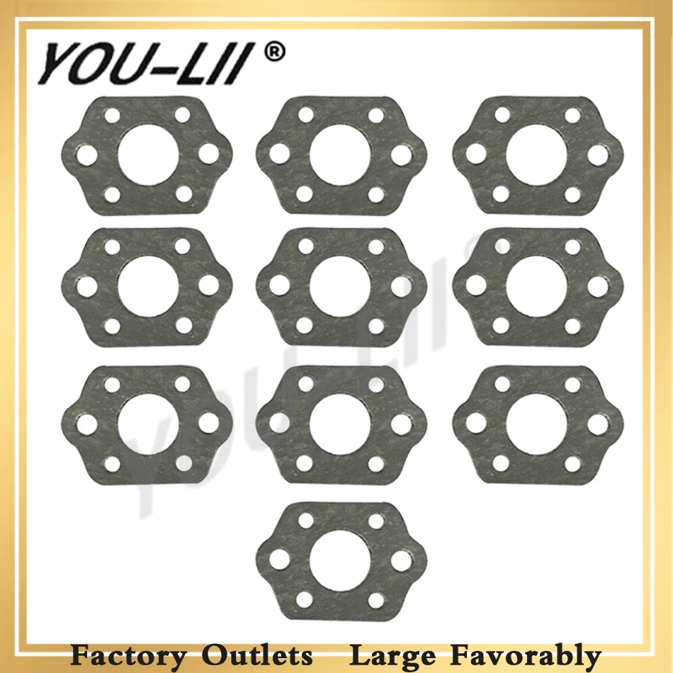 YOULII 10 шт. карбюратор глушитель выхлопной трубы прокладка для STIHL MS 180 170 MS180 MS170 018 017 запасные части для бензопилы
