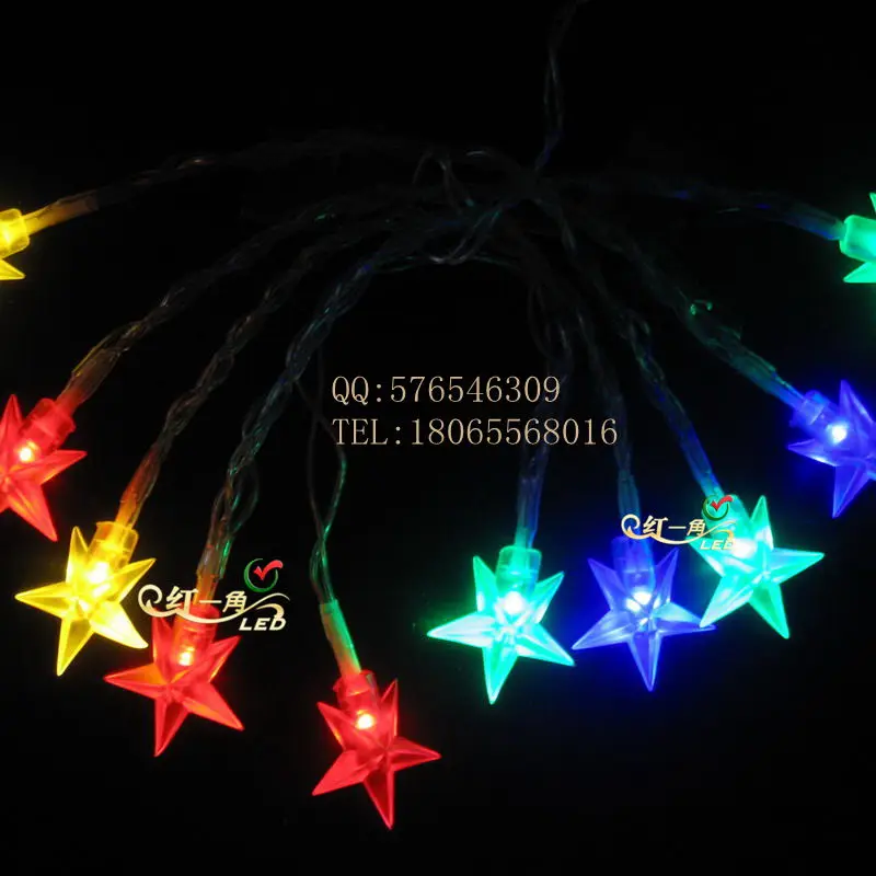 Led star lights christmas tree lights lighting string decoration
