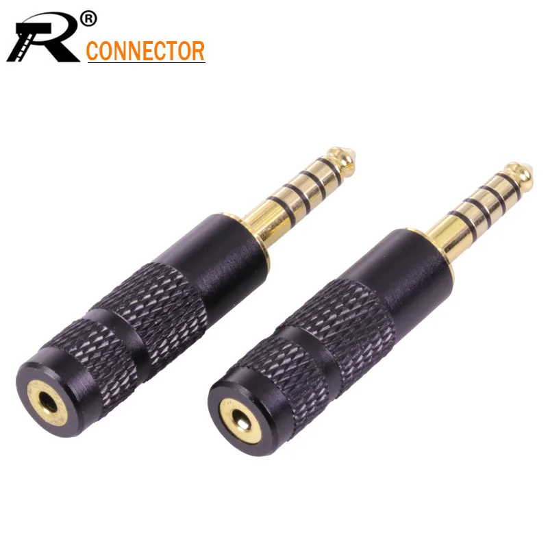 

100pcs 4.4mm Jack 5 Poles Male Plug Full Balanced Headphone adapter to 2.5mm Female Jack Socket