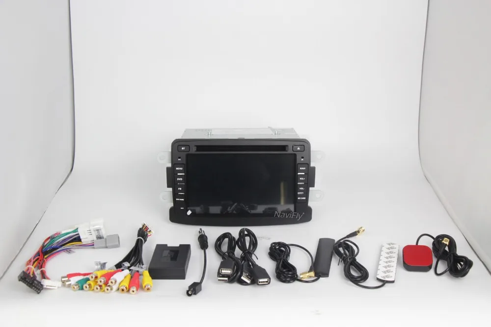 Best Navifly 1024*600 Quad Core Android 7.1 2G RAM 7inch Car DVD GPS Navi Radio vedio Player For Dacia/Duster/Logan/Sandero 3