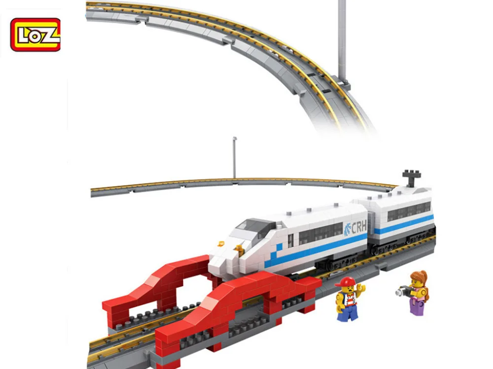 

LOZ 2017 New 9047 660PCS Remote Control High Speed Train Rail 3D Model CRH Toy Diamond Block Toys For Children Gifts