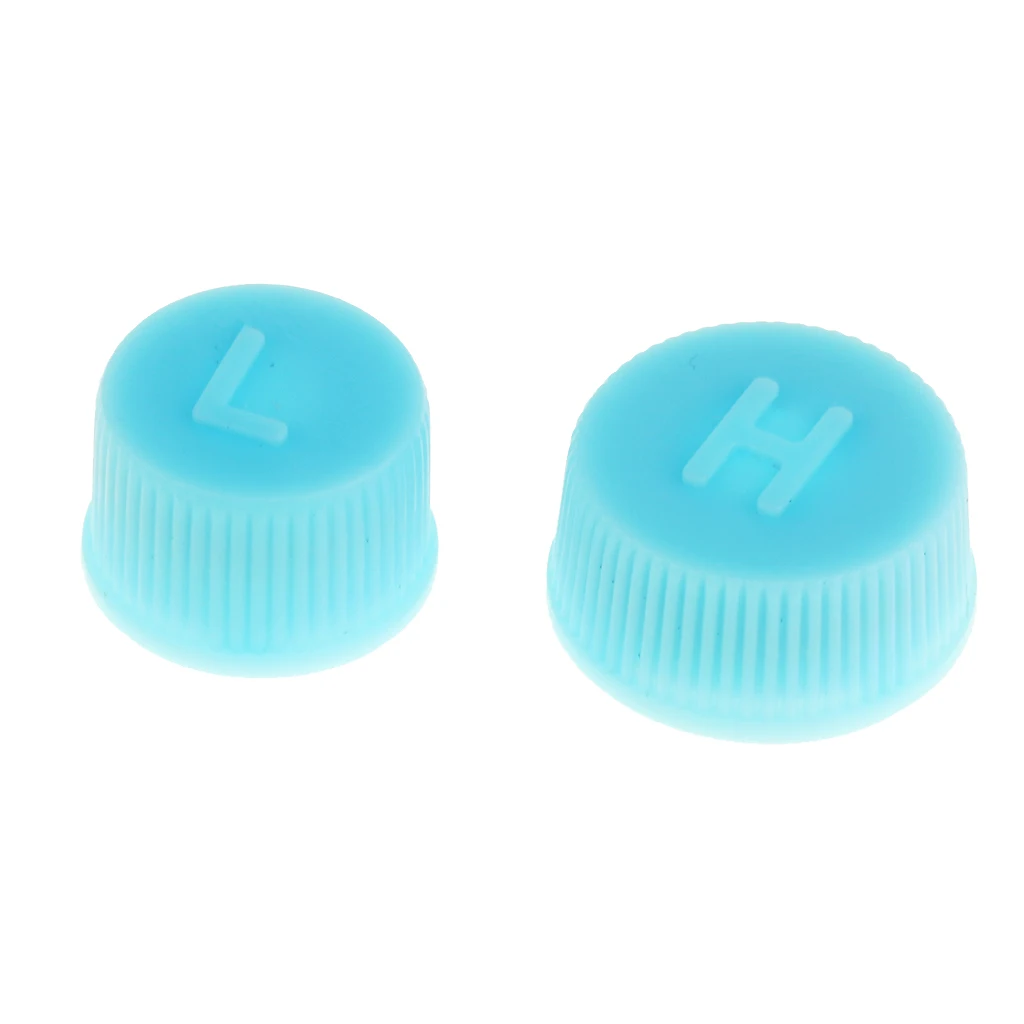 

1 Pair Car Air Conditioning R134a Charging Service High/Low Side Port Caps For Cars With R134a Dust Cap Sealing Universal