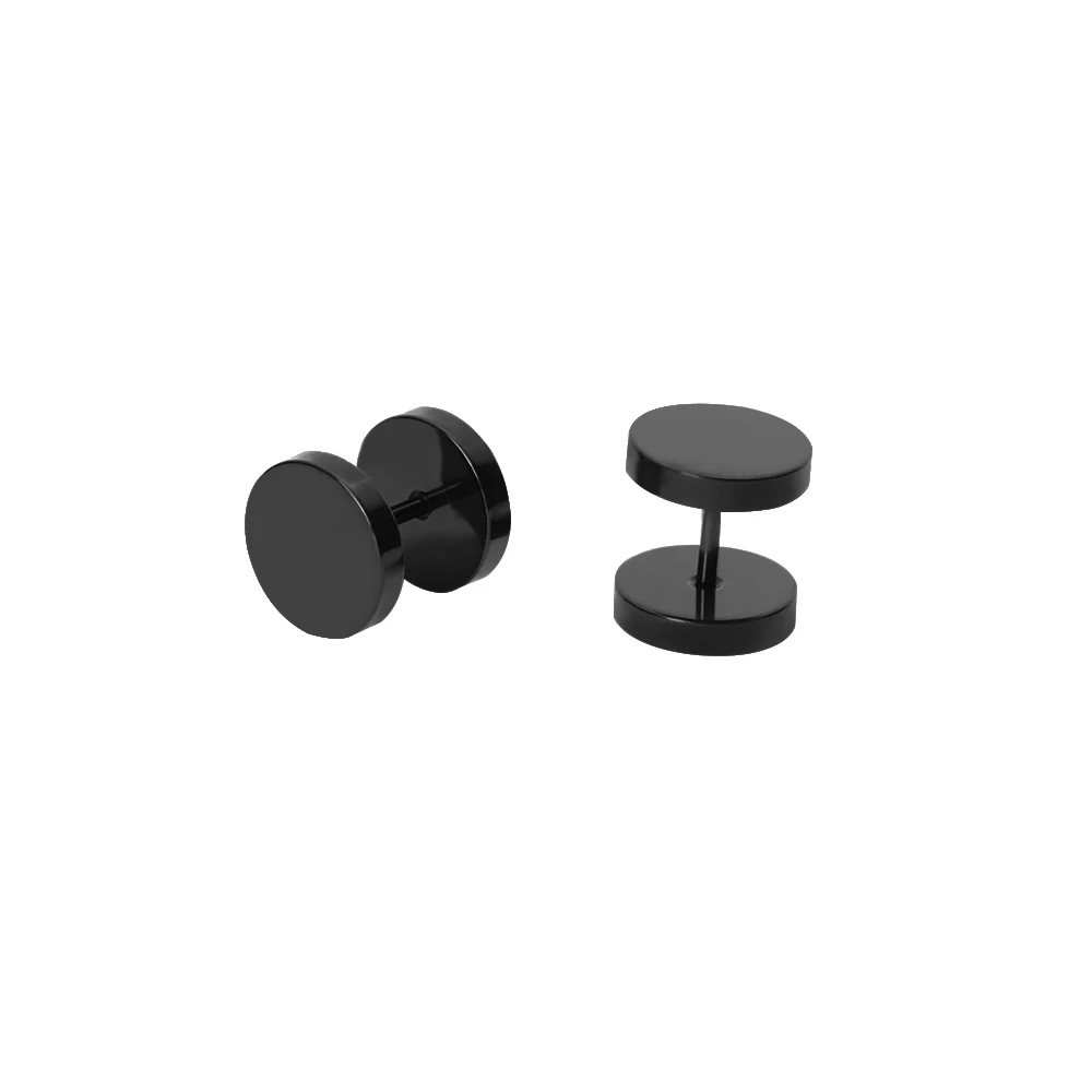 Серьги гвоздики унисекс из нержавеющей стали Размер 3 10 мм 1 пара|earring size|stud
