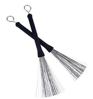 

By DHL 200Pair Retractable Loop End Drum Brushes For Jazz Drum Stick Musical Accessories Good quality