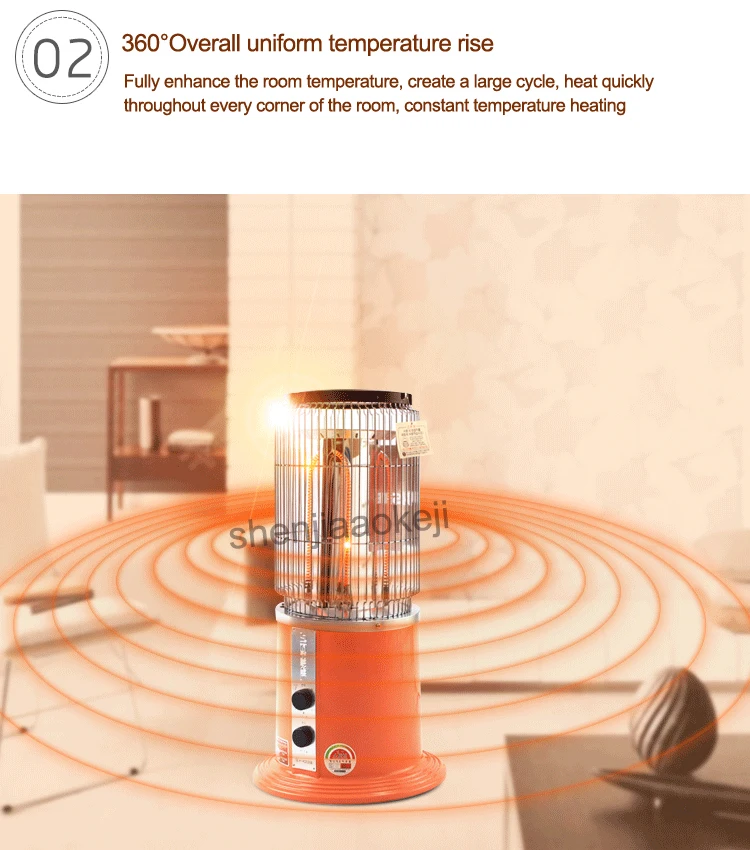 Бытовая нагревательная плита электрический нагреватель 2 управление передачей Mute электрический воздухонагреватель для зимней грелки Multi-function air Heater 220 В