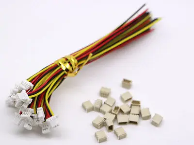 

20 sets 100MM Mini Micro SH 1.0 3-Pin JST Connector with Wires Cables