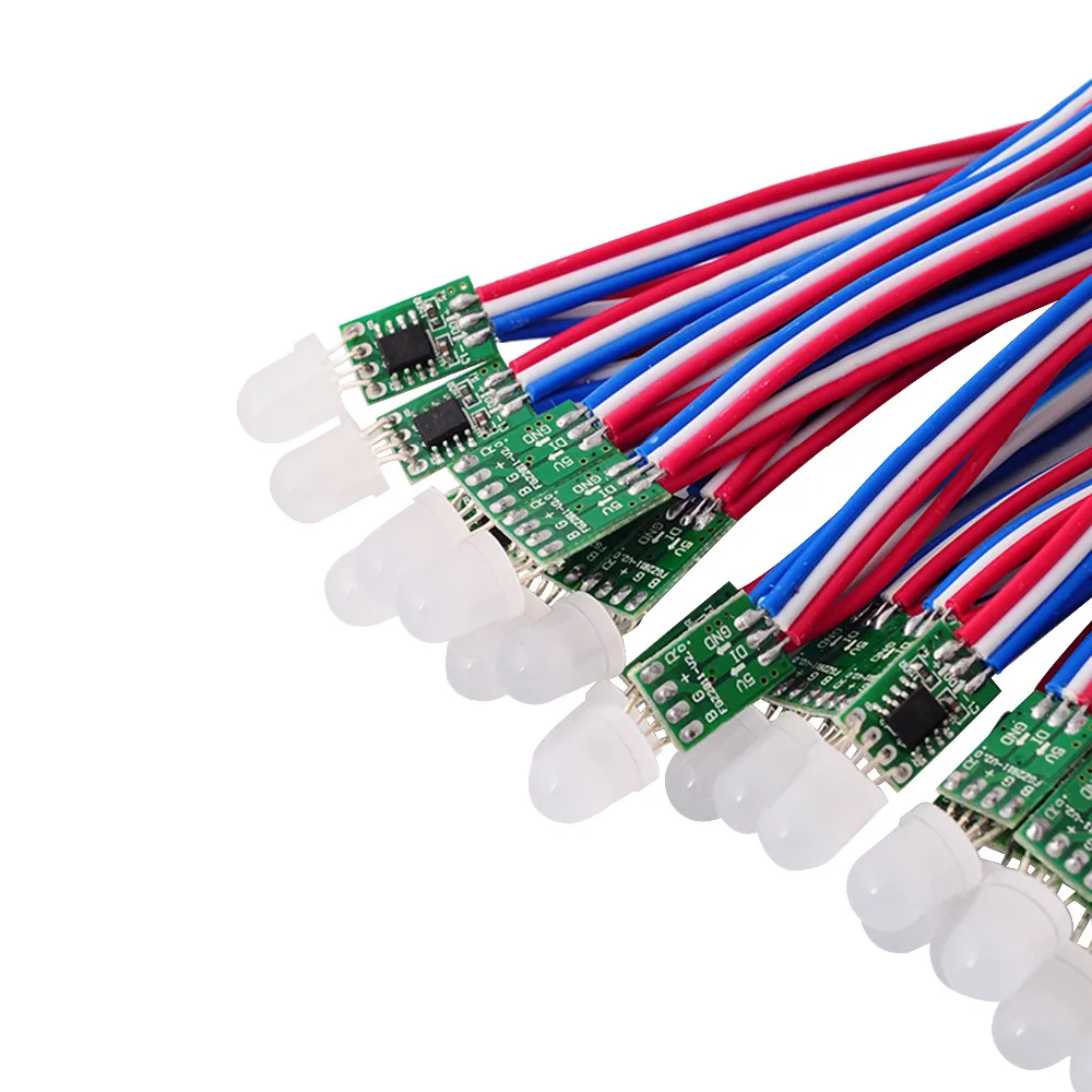 2811 Ic,dc5v Input Ip30 Non-waterproof Rgb Color Addressable Freeshipping 100pcs 9mm Rgb Wire Ws2811 Led Pixel Module