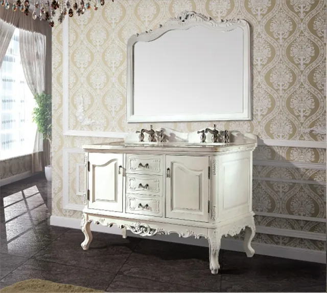 High Quality Antique Bathroom Cabinet With Mirror And Sink Clic High Quality Antique Bathroom Cabinet With Mirror And Sink Clic Vanity Furniture