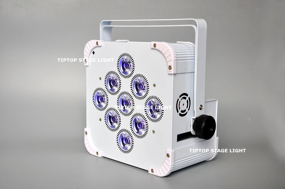 TIPTOP 10 блок TP B07 большой ЖК экран 9x18W беспроводной Led Par свет 13200MAH литий