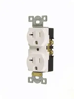 

DHL/EMS 2 LOTS V45127 HEAVY DUTY 20A DUPLEX OUTLET IVORY NEW LOT OF 20 -C4 -D9