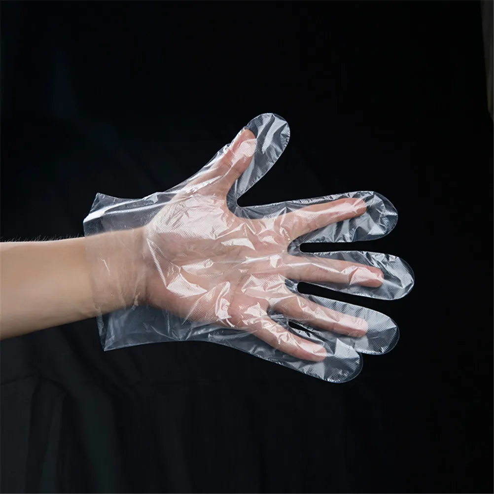 

50Pcs One-off Eco-friendly Disposable Gloves Plastic Gloves For Food/Cleaning/Cooking/BBQ Kitchen Garden Accessories