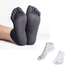 2 пары профессиональных женские спортивные брюки для занятий йогой носки осень/зима предотвращают Beriberi на пять пальцев хлопковые носки с дезодоратором Дышащие носки