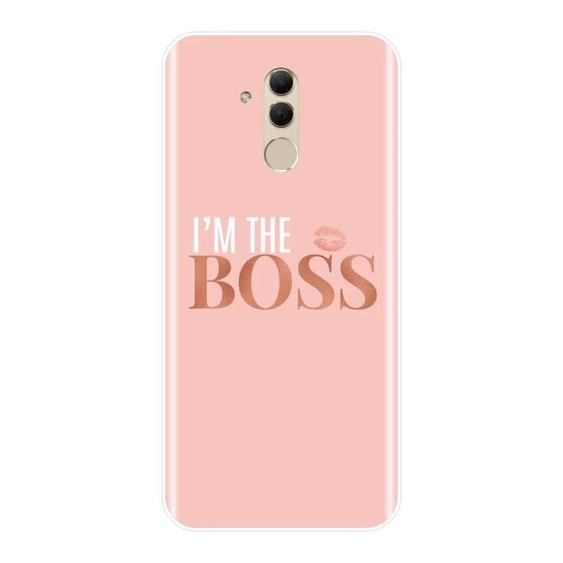 ТПУ чехол для телефона huawei mate 9 10 20 Lite Girl Boss Pink women Ladies Silicone мягкая задняя крышка для huawei mate 7 8 9 10 20 Pro