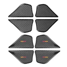 4 шт. стайлинга автомобилей углеродного волокна дверная ручка крышки салона дверная ручка чаши Накладка для автомобиля Mercedes-Benz аксессуары