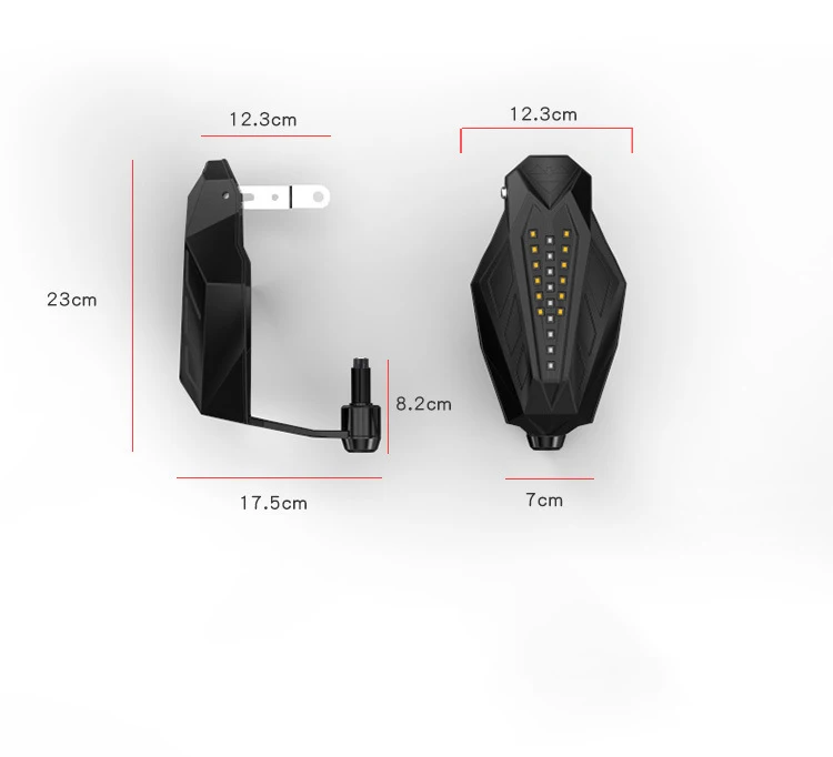 Универсальные мотоциклетные щитки для рук светодиодный протектор светодиодный светильник для мотокросса защита от падения водонепроницаемый капюшон