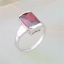 ZHE FÃ Simples Design de Jóias Retângulo AAA Cubic Zirconia Acessórios Mulheres Amado Mar Férias Casual Cobre Anéis de Pedra