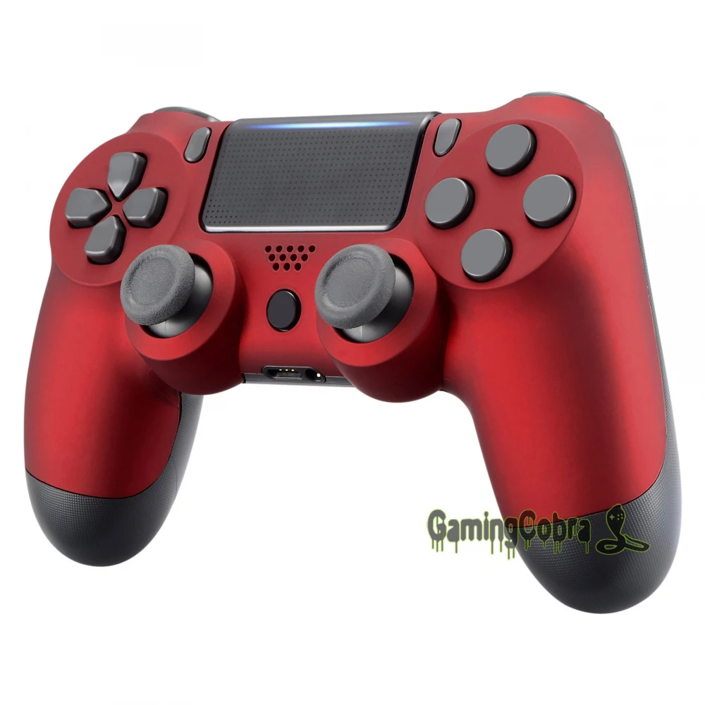 Красный Soft Touch задняя верхняя крышка чехла для PS4 Pro PS4 тонкий контроллер замена JDM-040 JDM-050 JDM-055# SP4FX01