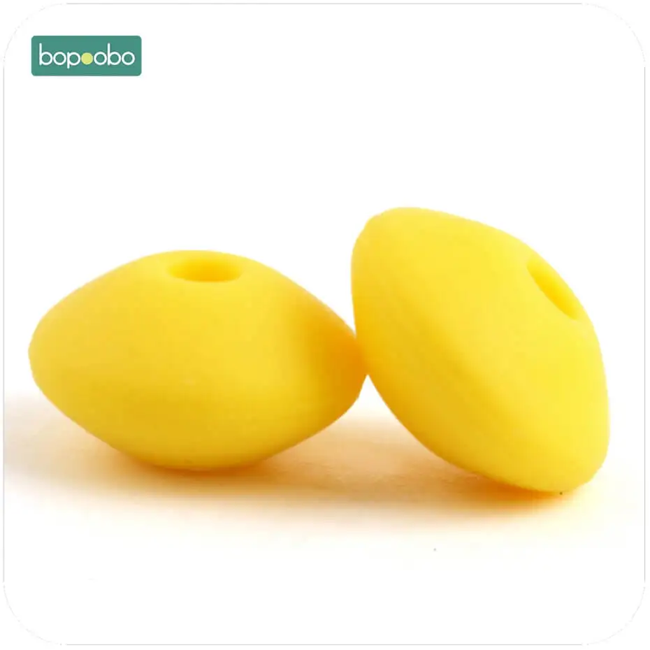 Yellow Bopobo, 12 мм, 20 шт., силиконовые бусины, Abacus, чечевица, детский прорезыватель, сенсорные, сделай сам, рукоделие, жевательные, органические бусины, Детские Прорезыватели - Цвет: Yellow
