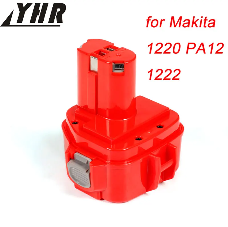 YHR для Makita 12 В 3000 мАч Перезаряжаемые Мощность инструменты Батарея Mak дрель PA12 1050 1220