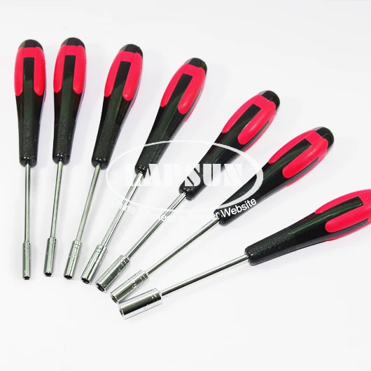7 PCS / Lot Mini CRV Nut Socket Wrench Spanner ScrewDriver Set Size3mm 3.5mm 4mm 4.5mm 5mm 5
