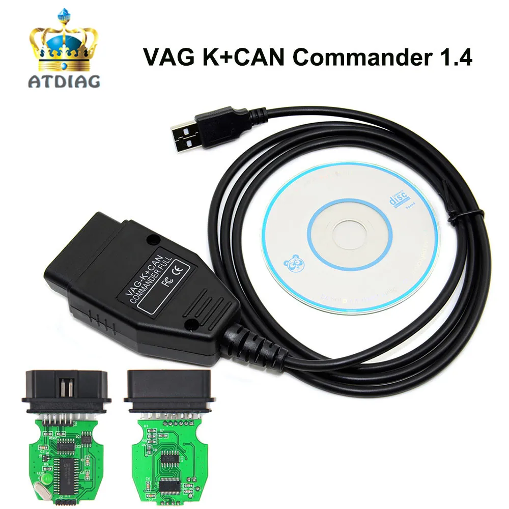 FREE SHIP VAG K+CAN Commander 1.4 obd2 Diagnostic Scanner tool OBDII ...