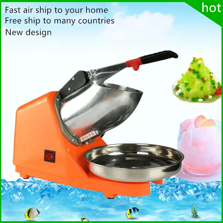Free ship simple use 220v commercial crushed ice machine ice shaver