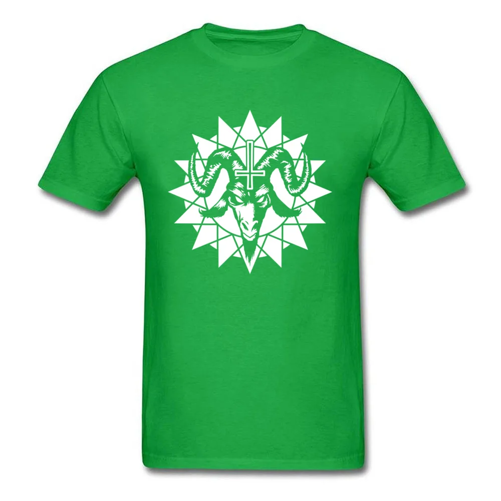 Satanic Goat Head with Chaos Star (white)_green
