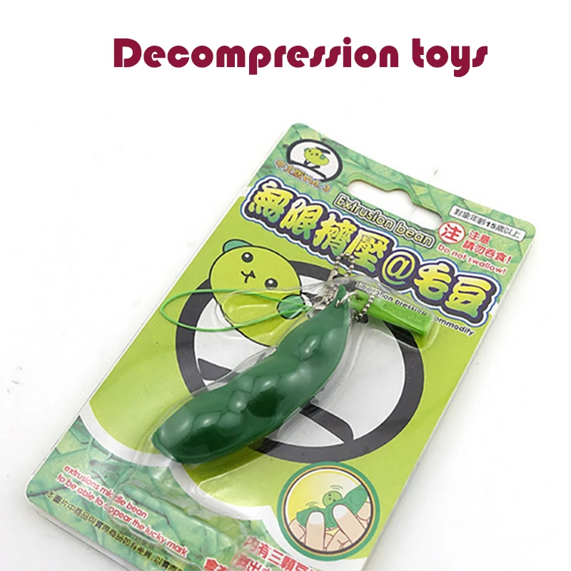 edamame stress relief toy