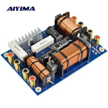 

AIYIMA 1Pcs 1200W Audio Speaker 2 Way Frequency Divider Dual Bass Tweeter 2 Unit Crossover Filter Professional KTV Stage Sound