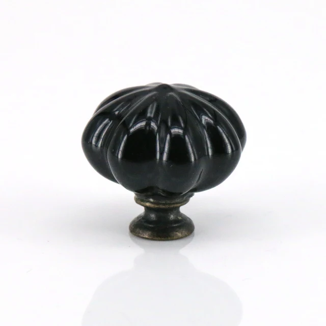 Best Offers 10PCS 35*32MM Ceramic Handle Pull Knobs Cabinet Pumpkin Door Cupboard Drawer Locker Kitchen Furniture handle Best Offers 10PCS 35*32MM Ceramic Handle Pull Knobs Cabinet Pumpkin Door Cupboard Drawer Locker Kitchen Furniture handle