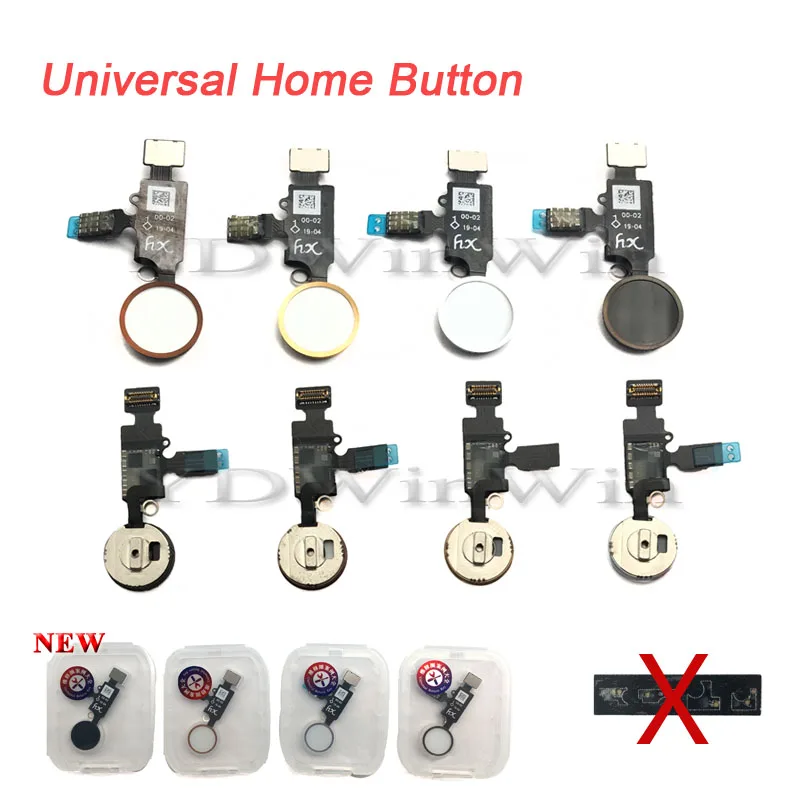 

2019 New Design HX Universal Home Button For IPhone 7 8 7 Plus 8 Plus Flex Cable Restore Ordinary Home Button Return Functions