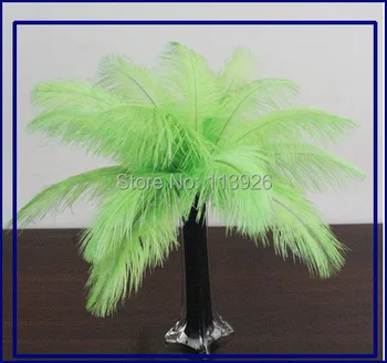 

EMS Free 50pcs 55-60cm/22-24 inches dyed green ostrich feathers ostrich plumes for Wedding/party table Centerpiece decoration