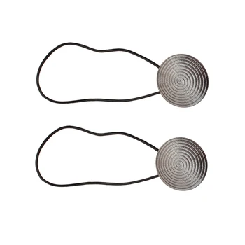 

2Pcs Magnetic Tie Backs Buckles Holdback For Voile/Net Curtains Black Snail