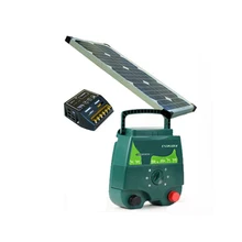 2J Solar Power Electric Fence Charger + Solar Panel + Solar Power Controller