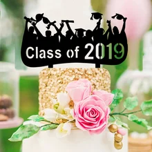 Выпускной торт Топпер Doctorial шляпа Arylic Упаковка карты для Graduate украшения для тематических вечеринок Поставки