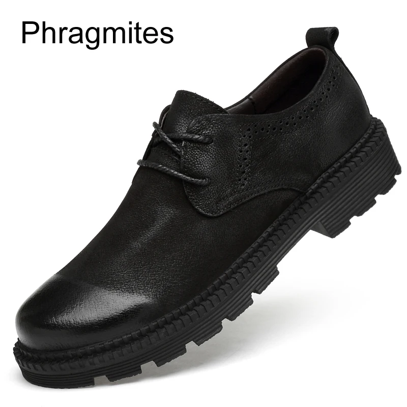 

Phragmites casual leather shoes England fashion men dress shoes new winter shoes male tenis masculino adulto winter Oxfords
