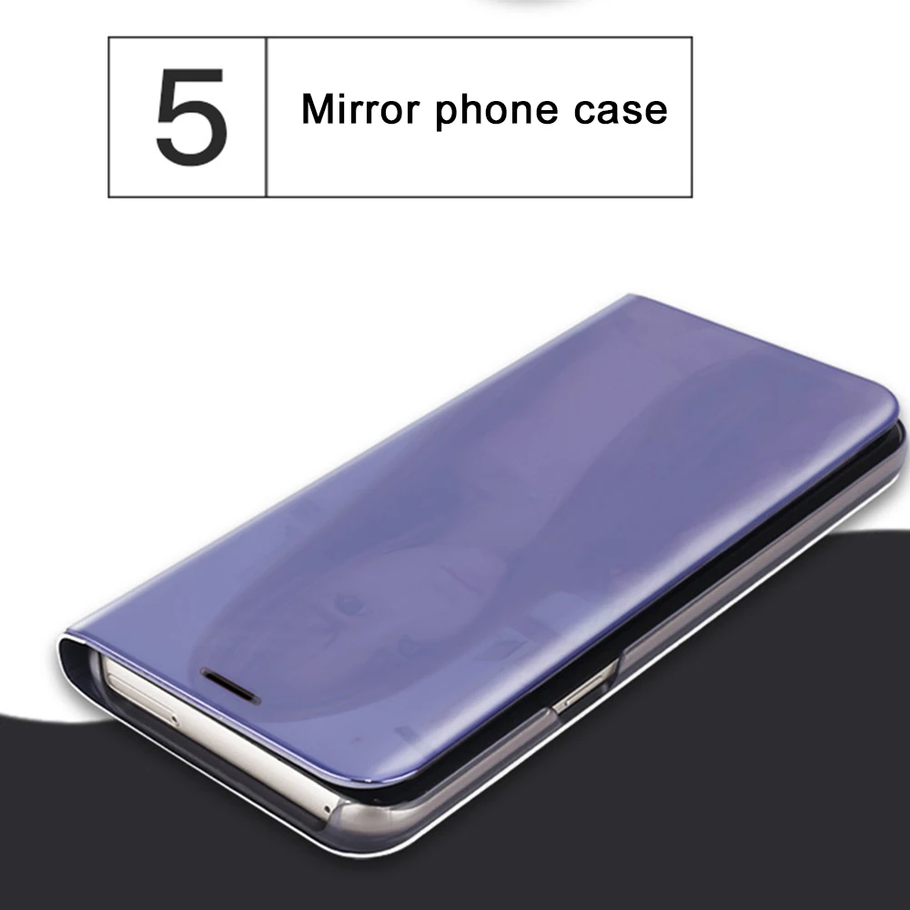 Роскошный прозрачный зеркальный смарт чехол для iPhone X 7 8 6 6s Plus 10 XS MAX XR кожаный флип