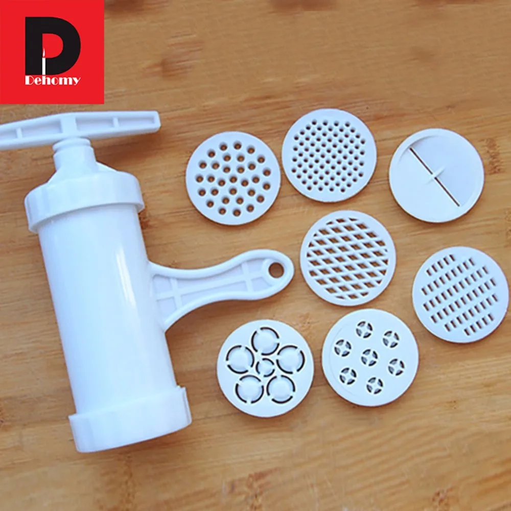 Buy Dehomy Manual Noodle Makers 7 Moulds Plastic