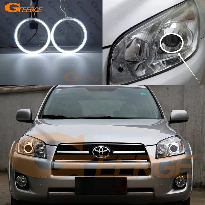 For Toyota RAV4 2009 2010 2011 2012 PROJECTOR HEADLIGHT Excellent Ultra bright illumination CCFL Angel Eyes kit Halo Ring for mazda 3 mazda3 bl sp25 mps 2009 2010 2011 2012 2013 excellent ultra bright illumination ccfl angel eyes kit