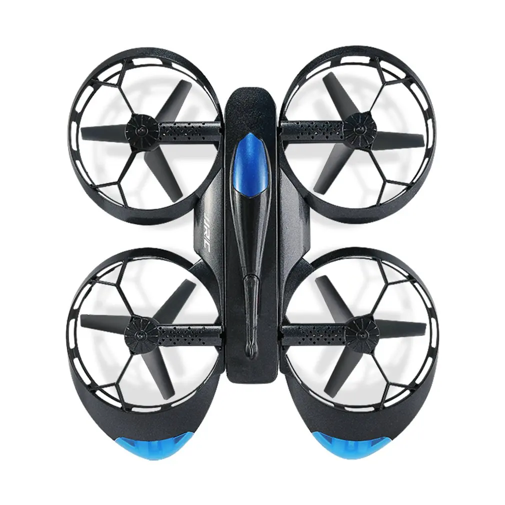 

Wifi FPV Quadcopter RC Drone with 2MP Camera Voice Control Altitude Hold Wheel Shaped Foldable Rc Helicopter Kids Toys