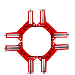 4 дюйма Многофункциональный 90 градусов под прямым углом клип фоторамка углу зажим 100 мм Митр зажимы углу держатель ручной инструмент 4 шт