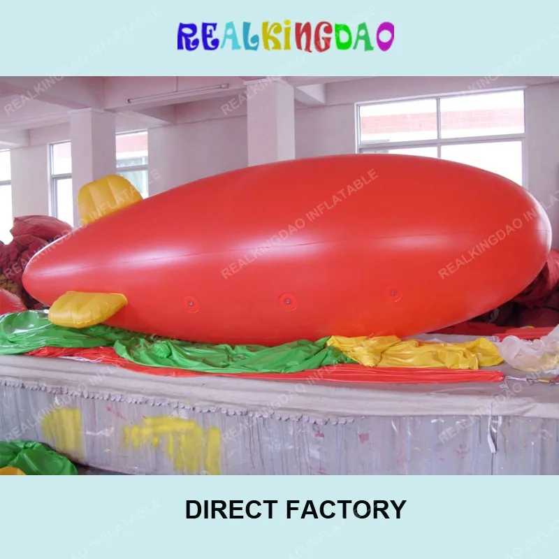 

FREE SHIPPING 4m(13ft) Red Inflatable Zeppelin Blimp/Inflatable airship/ Different color for your selection/No Logos