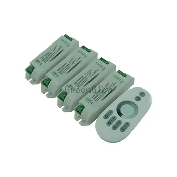 

DC12~24V 4 zone touch Remote 2channel 2.4G LED dimmer controller for 3528 2835 5050 LED strip free shipping