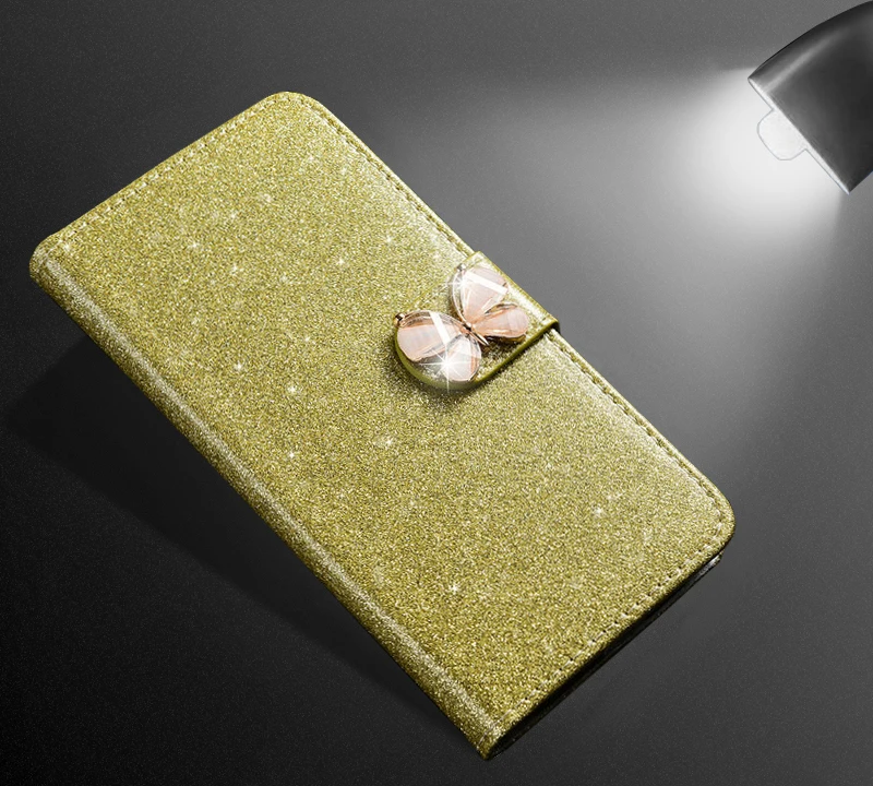 Flip Leather Glitter Phone Case For Nokia 5 6 7 plus 8 1 3.1 Plus 5.1 x5 6.1 6 x6 Luxury Wallet Cover Cases