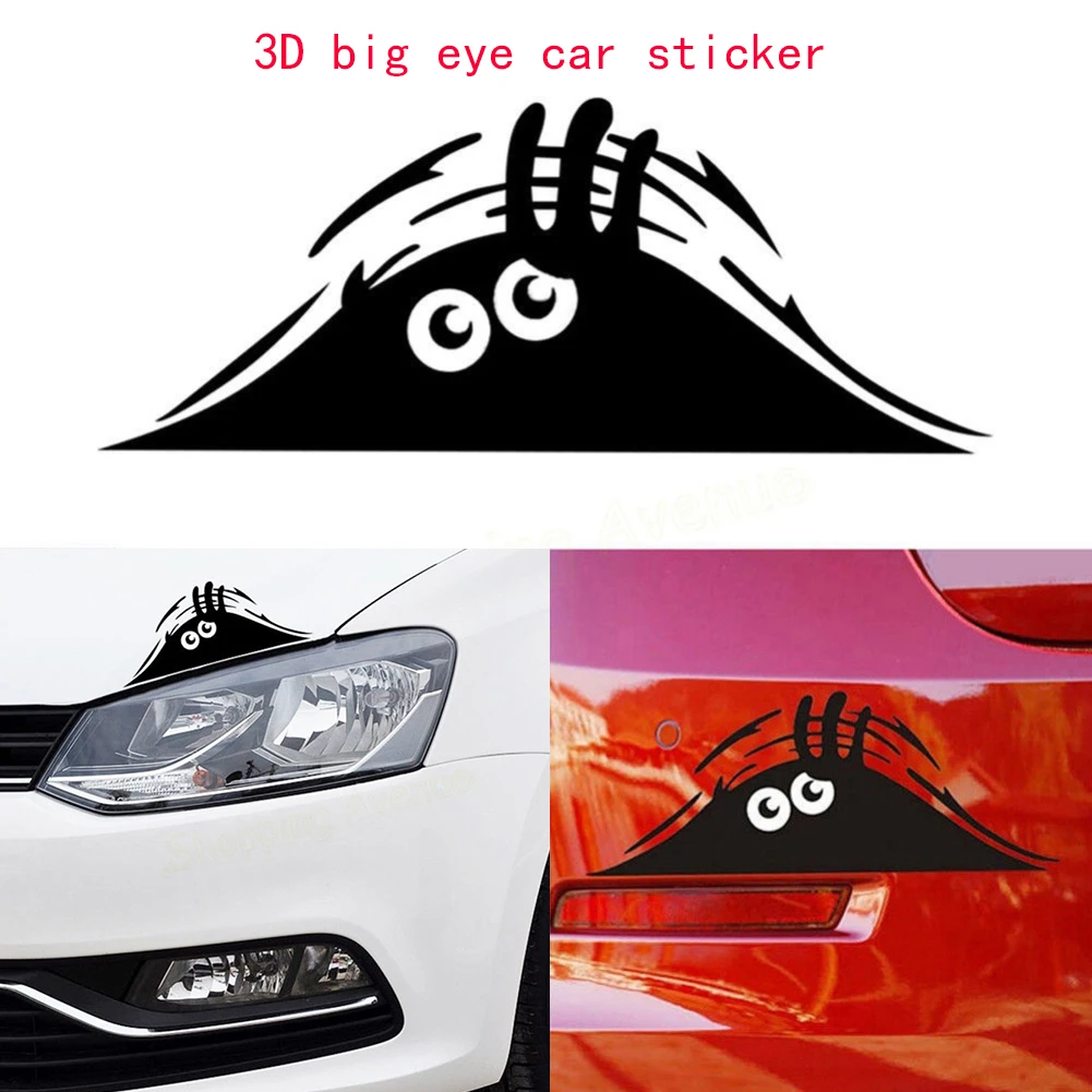 おかしい車のステッカー3d目モンスター盗撮車の窓デカールステッカーカーアクセサリー Car Stickers Aliexpress