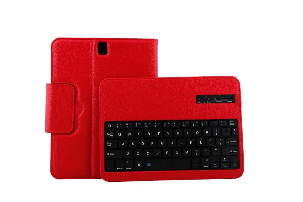 Отсоединяемый беспроводной Bluetooth клавиатура чехол для планшета samsung Galaxy Tab S3 9,7 SM-T820 T820 T825 с защитной пленкой для экрана - Цвет: red case